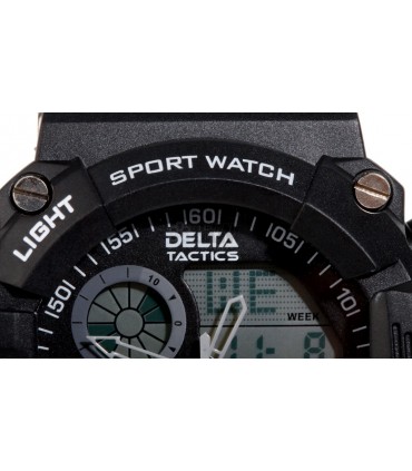 Reloj Táctico Analógico y Digital Negro