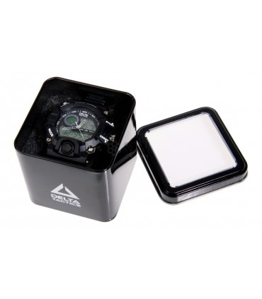 Black Analog and Digital Tactical Watch