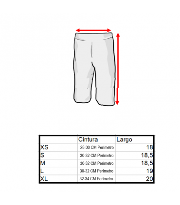 Pantalón deportivo corto Navy - Gris - Amarillo