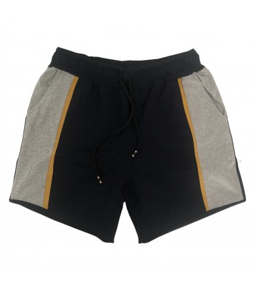 Pantalón deportivo corto Navy - Gris - Amarillo