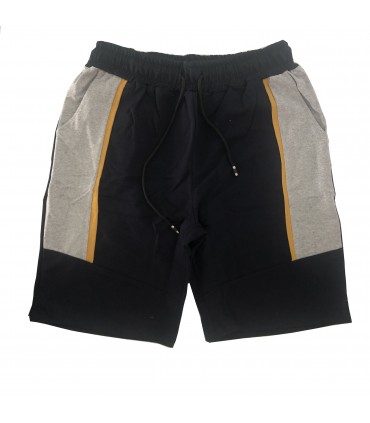 Pantalón deportivo corto Navy - Gris - Amarillo