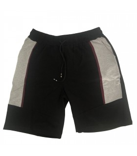 Pantalón deportivo corto Negro - Burdeos - Gris
