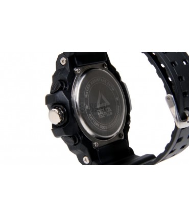 Black Analog and Digital Tactical Watch
